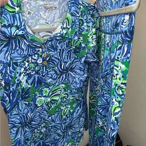 Lilly Pulitzer 2 piece Women's Blue and Green outfit
